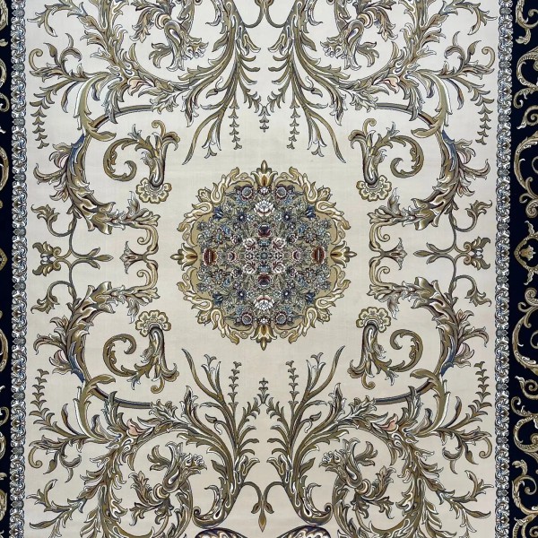 Iranian Sila 100159 navy Rug Size 300*300