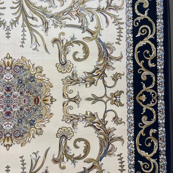 Iranian Sila 100159 navy Rug Size 300*300