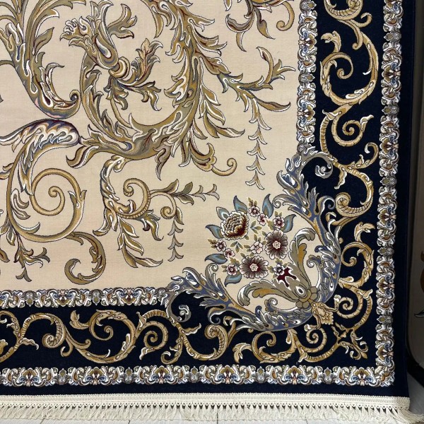 Iranian Sila 100159 navy Rug Size 300*300