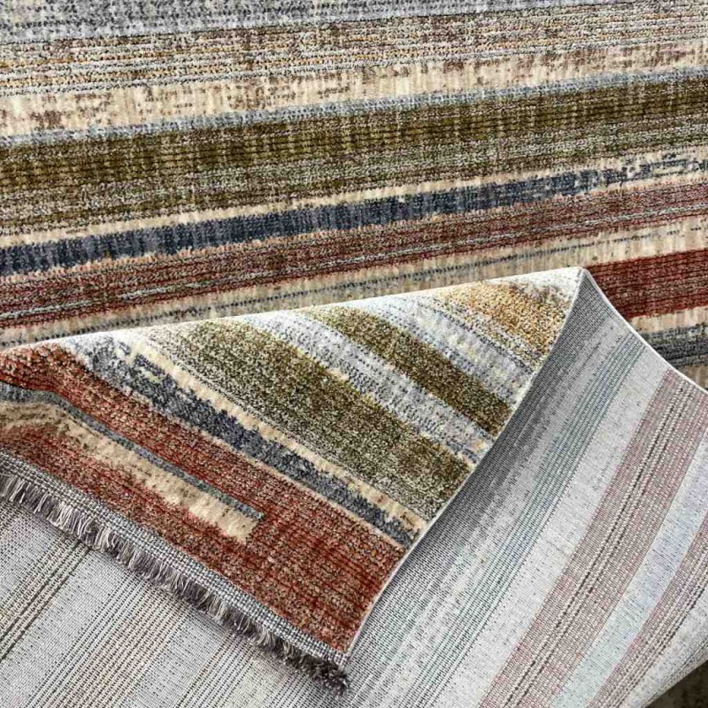 Turkish Bohemian Techno Rug KO38B Beige Multi Size 80*150