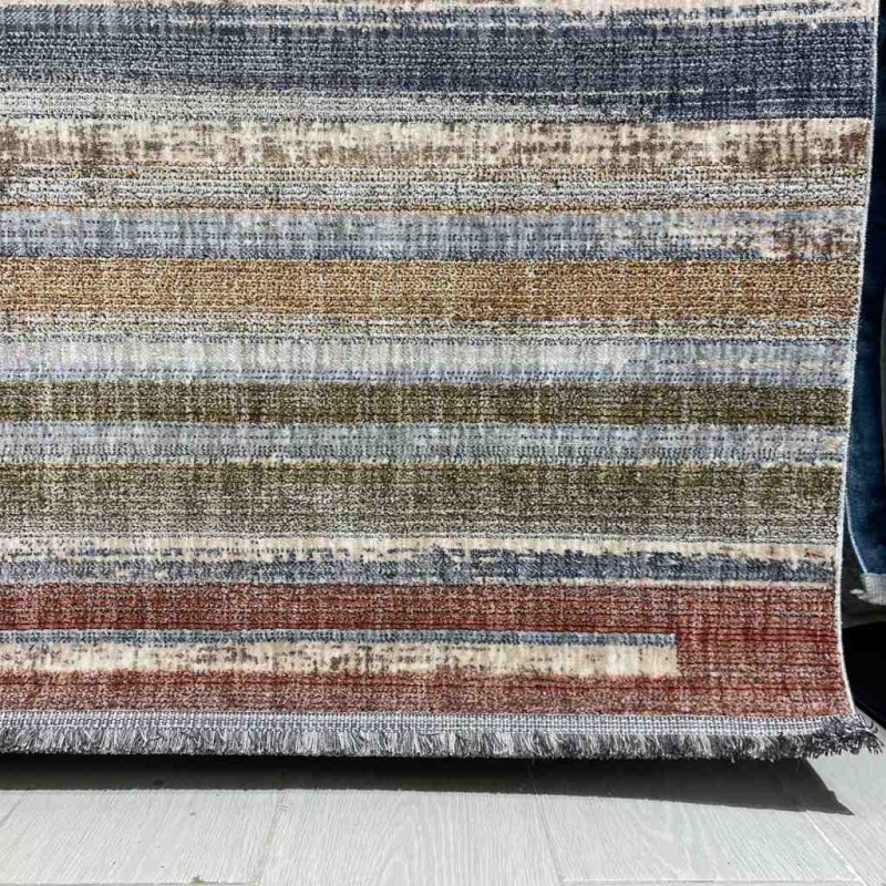 Turkish Bohemian Techno Rug KO38B Beige Multi Size 80*150
