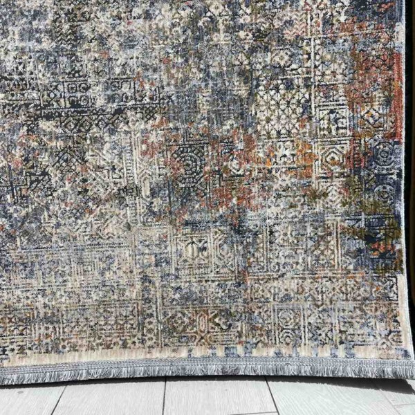 Turkish Bohemian Techno Rug KO41A Beige Multi Size 100*300