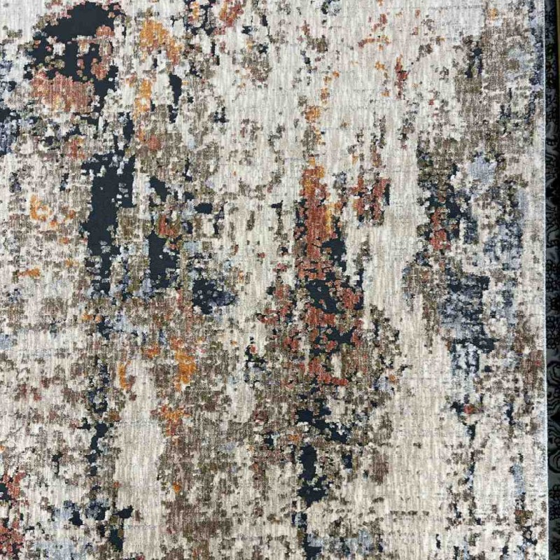 Turkish Bohemian Techno Rug KO50A Beige Multi Size 80*150
