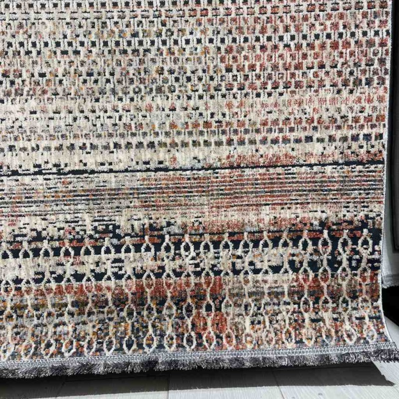 Turkish Bohemian Techno Rug KO60A Beige Multi Size 400*500