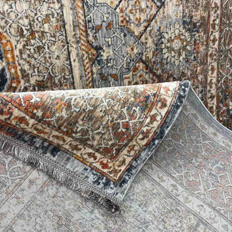 Turkish Bohemian Techno Rug KO63B Beige Multi Size 80*150