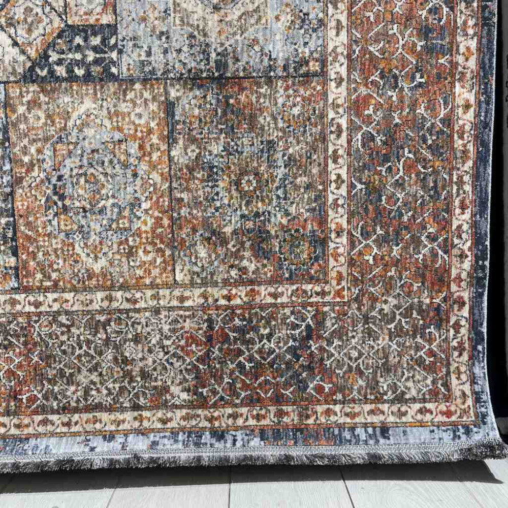 سجاد بوهيمي تركي تكنو KO63B بيج مولتي مقاس 80*150