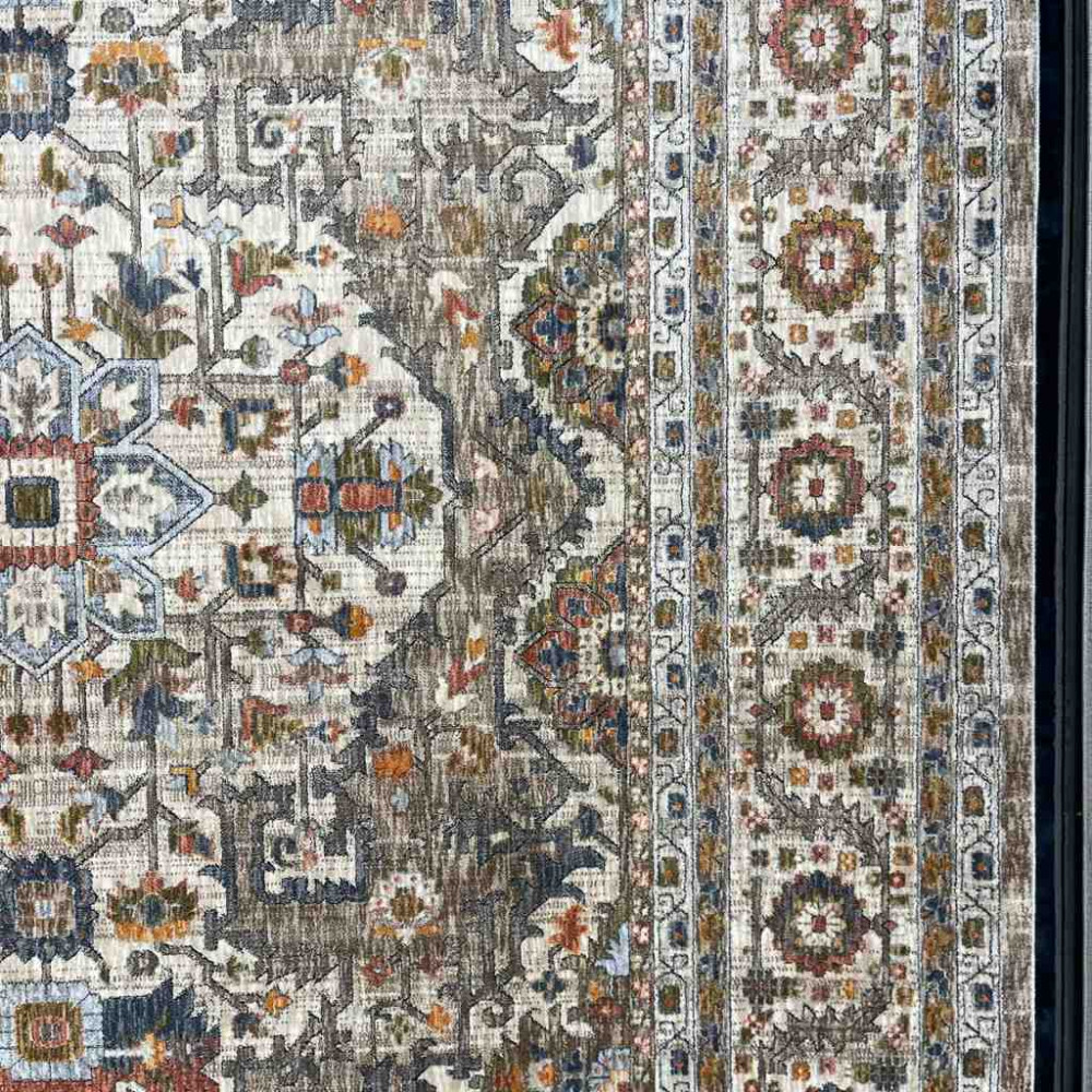 سجاد بوهيمي تركي تكنو KO66A بيج مقاس 80*150