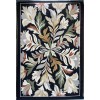 Turkish rug ANATOLIA French pattern D0034 ANTHRASIT COKME black size 100x200