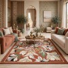 Turkish rug ANATOLIA French pattern D0034 CORAL COKME TILE size 300*400