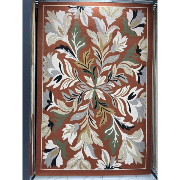 Turkish rug ANATOLIA French pattern D0034 CORAL COKME TILE size 300*400