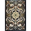 Turkish rug ANATOLIA French pattern D0036 ANTHRASIT COKME black size 250*350