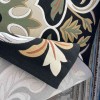 Turkish rug ANATOLIA French pattern D0036 ANTHRASIT COKME black size 250*350