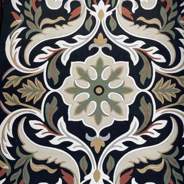 Turkish rug ANATOLIA French pattern D0036 ANTHRASIT COKME black size 250*350