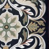 Turkish rug ANATOLIA French pattern D0036 ANTHRASIT COKME black size 250*350