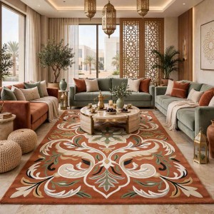 سجاد تصميم كوري نقش فرنسي تركي اناتوليا D0036 كورال كوكم تيلا مقاس 80*150