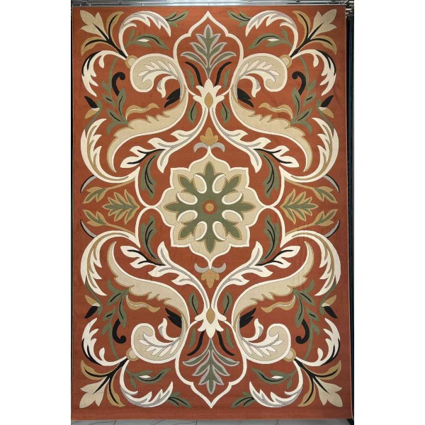 Turkish rug ANATOLIA French pattern D0036 CORAL COKME TILE size 100x200