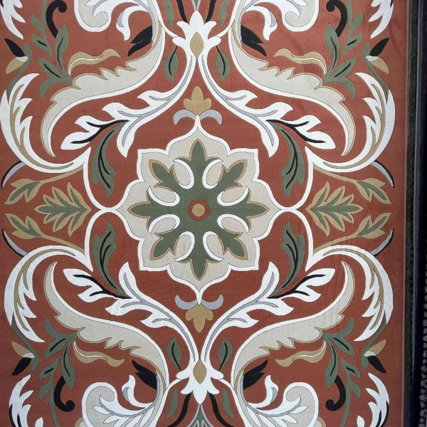 Turkish rug ANATOLIA French pattern D0036 CORAL COKME TILE size 100x200