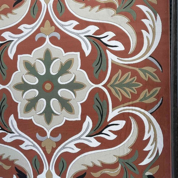 Turkish rug ANATOLIA French pattern D0036 CORAL COKME TILE size 100x200