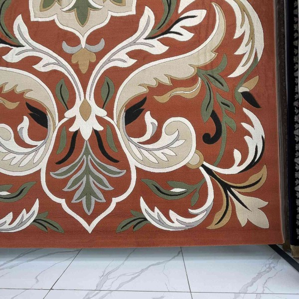 Turkish rug ANATOLIA French pattern D0036 CORAL COKME TILE size 100x200