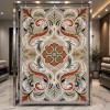 Turkish rug ANATOLIA French pattern D0036 GRAY COKME size 100x300