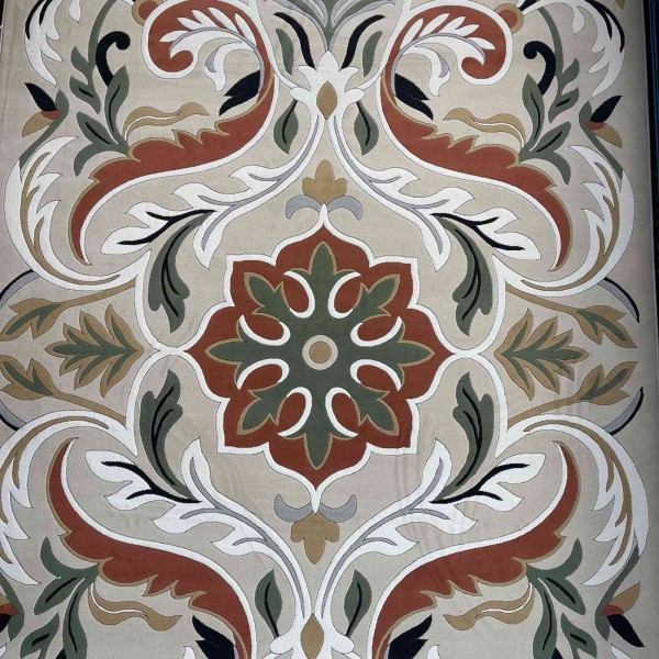Turkish rug ANATOLIA French pattern D0036 Light beige cream size 50*80