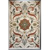 Turkish rug ANATOLIA French pattern D0036 WHITE COKME size 50*80