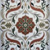 Turkish rug ANATOLIA French pattern D0036 WHITE COKME size 50*80