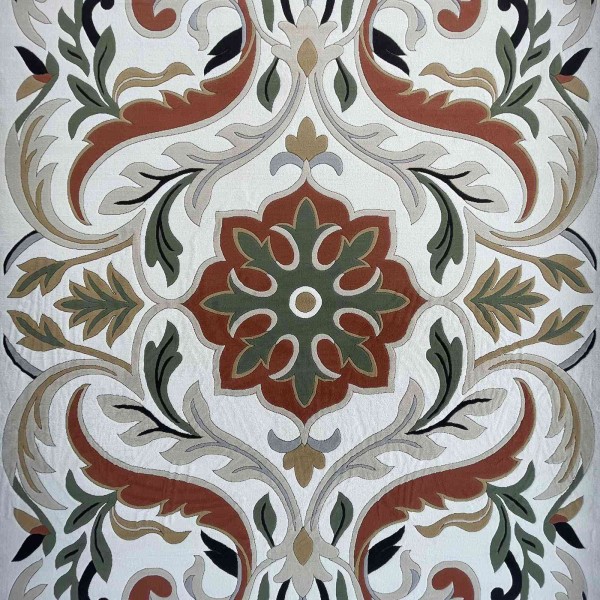 Turkish rug ANATOLIA French pattern D0036 WHITE COKME size 50*80