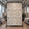 Anatolia Trend Collection Rug French-Turkish Design D030B white Light beig size 400*500