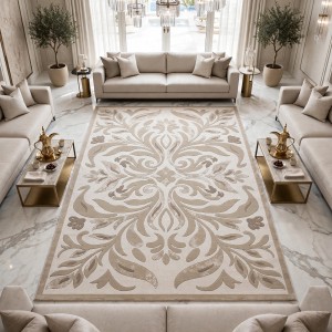 Anatolia Trend Collection Rug French-Turkish Design D030B white Light beig size 250*350