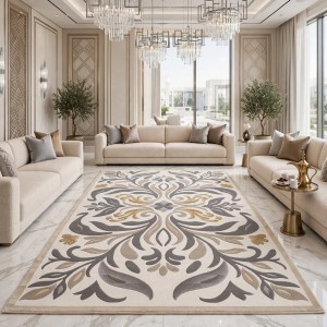 Anatolia Trend Collection Rug French-Turkish Design D030B white gray size 400*500