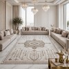 Anatolia Trend Collection Rug French-Turkish Design D032B white Light beig size 100*300
