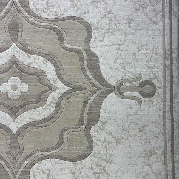 Anatolia Trend Collection Rug French-Turkish Design D032B white Light beig size 100*300
