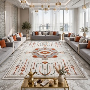Anatolia Trend Collection Rug French-Turkish Design D032B white terra size 250*350