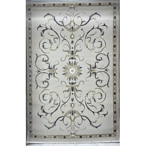 Turkish Bosan rug French pattern palaces 007115 beige size 100*200