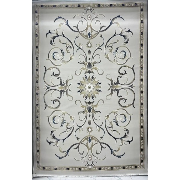 Turkish Bosan rug French pattern palaces 007115 beige size 400*500