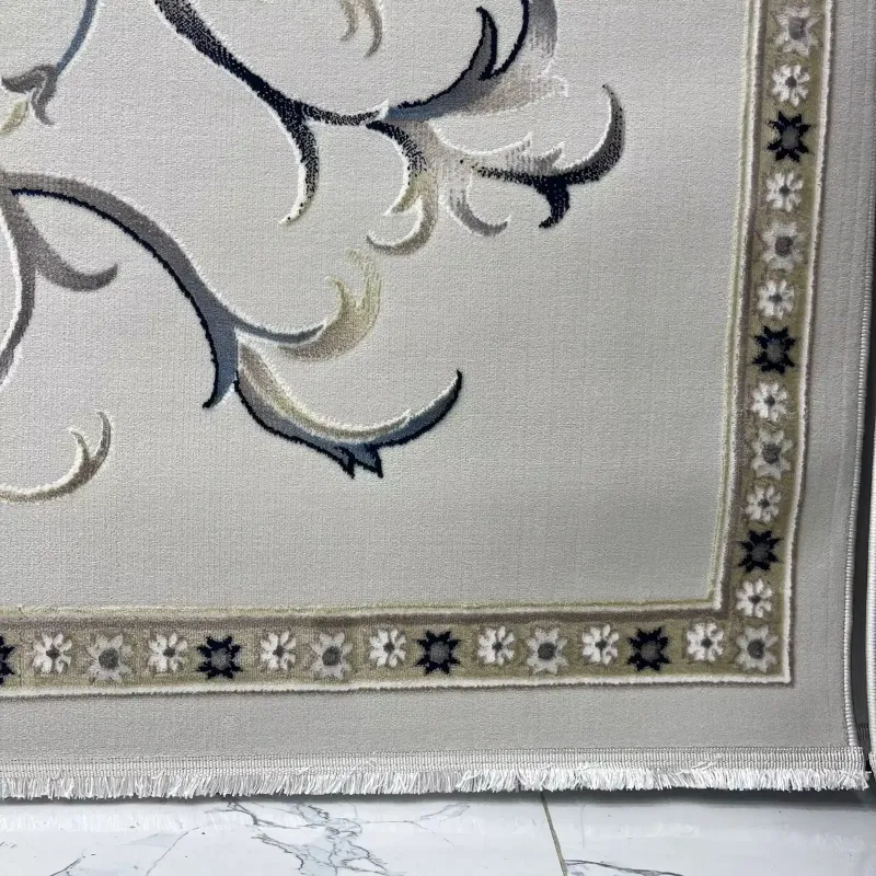 سجاد تركي بوسان نقش فرنسي القصور 007115 بيج مقاس 300*400
