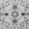 Turkish Bosan rug French pattern palaces 007115 blue size 400*500