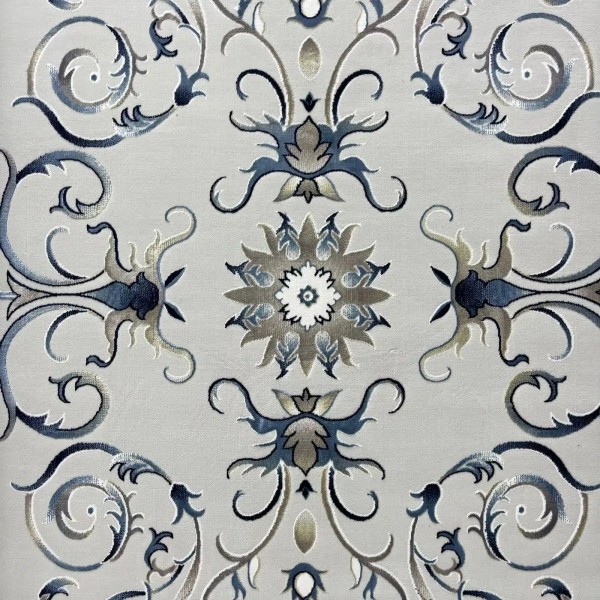 Turkish Bosan rug French pattern palaces 007115 blue size 400*500
