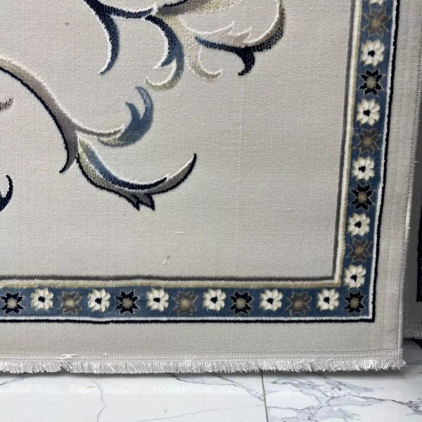 Turkish Bosan rug French pattern palaces 007115 blue size 400*500