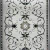 Turkish Bosan rug French pattern palaces 007115 gray size 100*200
