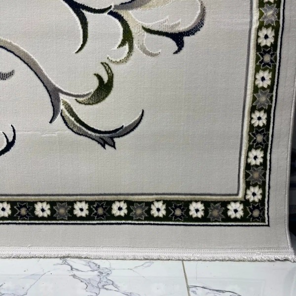 Turkish Bosan rug French pattern palaces 007115 gray size 100*200
