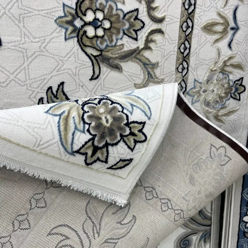 Turkish Jumana rug French pattern palaces 007114 cream SHRINK size 100*300