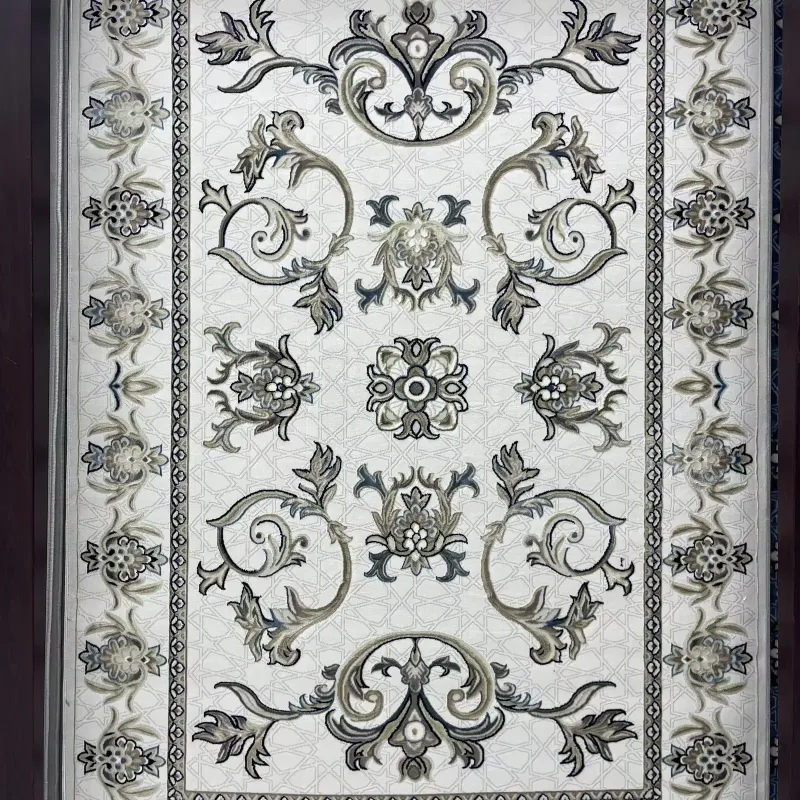 Turkish Jumana rug French pattern palaces 007114 cream SHRINK size 100*300