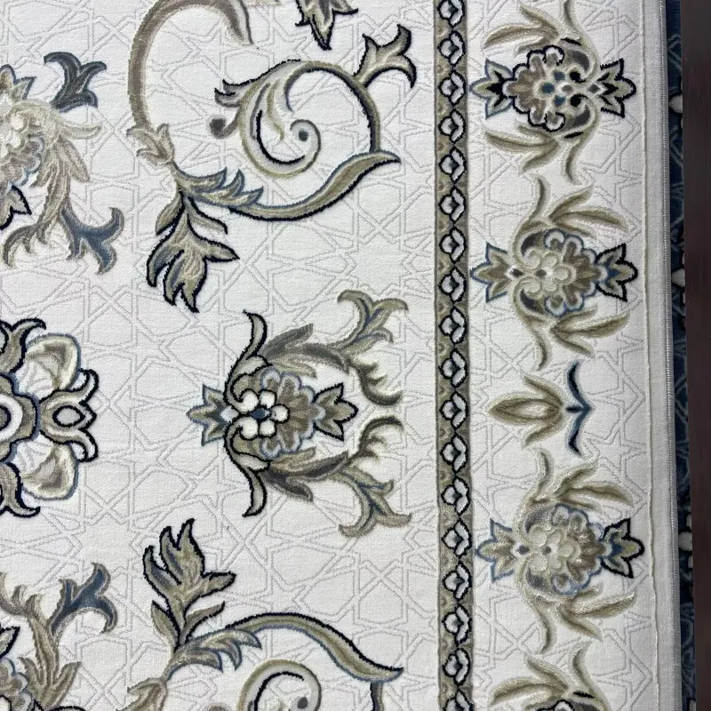 Turkish Jumana rug French pattern palaces 007114 cream SHRINK size 100*300