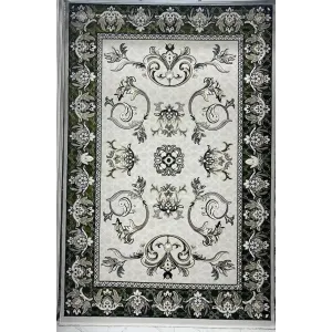 Turkish Jumana rug French pattern palaces 007114 green size 400*500
