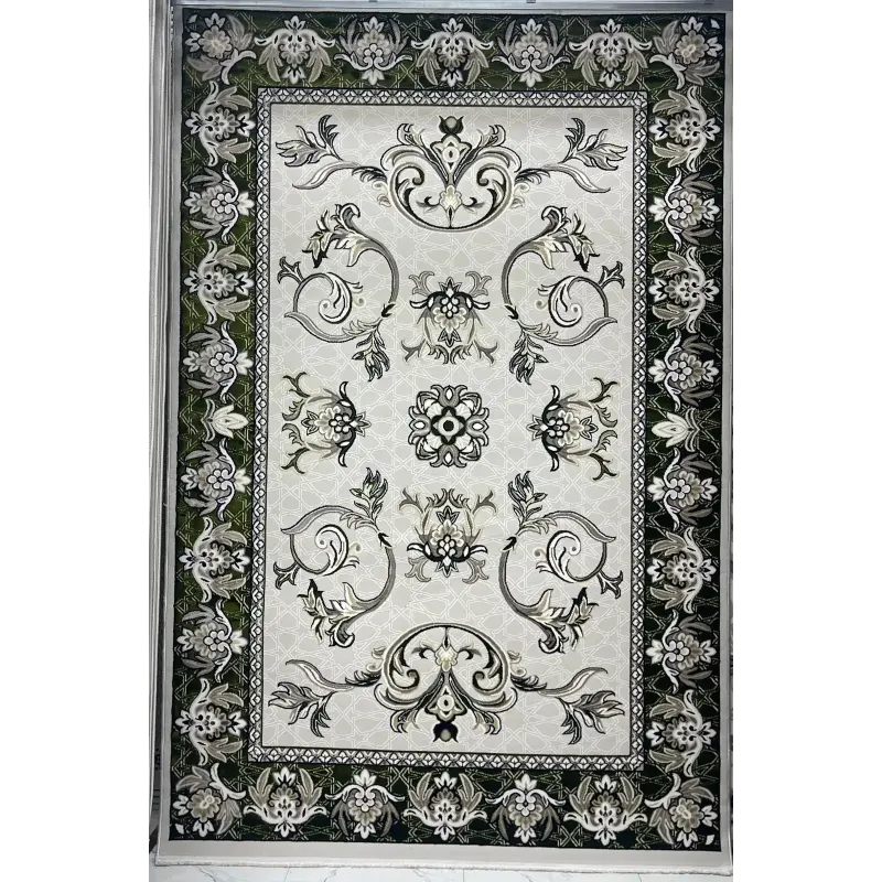 Turkish Jumana rug French pattern palaces 007114 green size 200*300