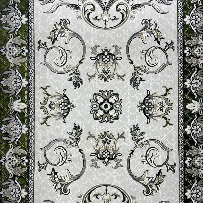 Turkish Jumana rug French pattern palaces 007114 green size 200*300