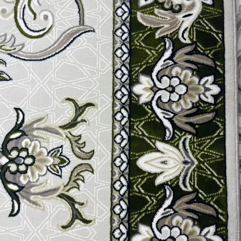 Turkish Jumana rug French pattern palaces 007114 green size 200*300