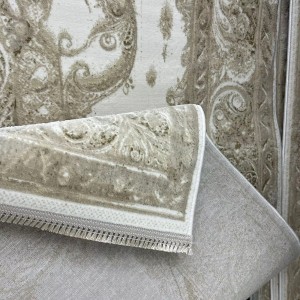 سجاد نيو بوهيمي تركي كاشان ثري دي 8339B بيج مقاس 250*350